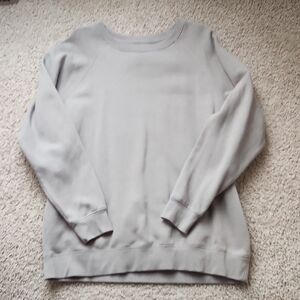 Thread & Supply Light Gray Crew Neck Sweater